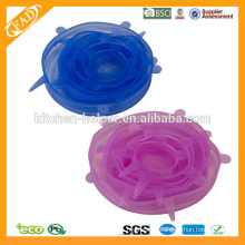 2014 Highly Welcomed As Seen On TV Food Grade Multi Size Silicone Retractable Cup Lid